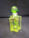 Green and Gold Perfume Bottle with Stopper - Italy