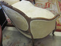 Antique French Settee - Cream Upholstery