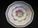 Set of Two Floral Reticulated Plates - W. Germany