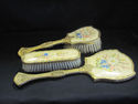 Vintage Gold Metal Scroll Vanity Three Piece Set