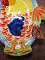 Handpainted Rooster Italian Pottery Plate Nino Par