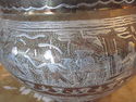 Nice Hand Tapped Metal Pot - Egyptian Design