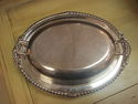 Silverplated Oval Covered Dish - Glass Insert - Co