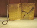 Retro Small Ladies Gold Metal Woven Purse