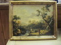 Italian Pair of Framed Pastoral Prints on Board 