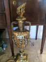 Elegant Brass Fireplace Andirons