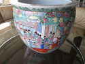 Beautiful Asian Handpainted Coy Pots