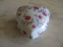 Antique Limoges Heart Shaped Trinket Box - Florals