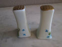 Antique handpainted Salt and Pepper Shakers - Blue