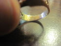 Antique Man's Ring - Blue Glass Stone - 10K Gold