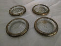 Antique Glass & Sterling Coasters