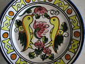 Handpainted Ceramic Plate - Yellow Birds