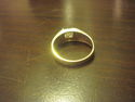 Men's Gold Ring - 10K - Clear CZ Stone