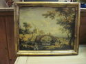 Italian Pair of Framed Pastoral Prints on Board 