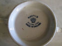 ANtique Sugar bowl and Saucer - Booth - Blue Drago