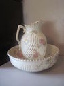 Antique Wash Basin and Matching Pitcher