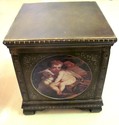 Decorative Hinged Storage Box Chest Cherubs/Angels