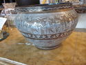 Nice Hand Tapped Metal Pot - Egyptian Design