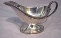 8.33 oz Silver-plated Pedestal Gravy Boat with Hal