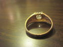 Antique Man's Ring - CZ Stones  - 10K Gold