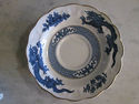 ANtique Sugar bowl and Saucer - Booth - Blue Drago