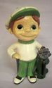 ViNTAge 1970's Ceramic Figurine Young Golfer with 