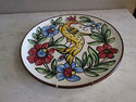 Handpainted Ceramic Plate - Birds and Florals