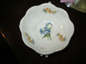 Pretty Handpainted Footed Dish - Florals