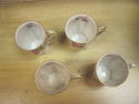 Set of Four Small Tea Cups - Austria - Pink Floral