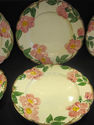 Set of Seven Dinner Plates - Desert Rose by Fransi