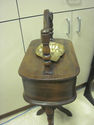 Vintage Wooden Smoke Stand with Brass Ashtray