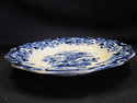 Early Flow Blue Ironstone Plate"Indian Stone" E. W