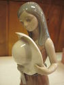 Lladro Girl Holding Hat