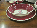 Set of Burleigh Ware China - Burgandy & Roses - 28