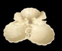 Decorative Signed Dish - Shells/Doves/Rose - Italy