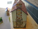 Vintage Painted Tin Large Doll House  C