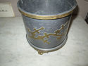 Interesting Metal and Brass Planter - Bat Motiff -