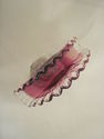 Murano Art Glass Napkin Holder - Cranberry Ruby Re