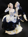 Three Pieces of Porcelain Figurines/Clock - Royal 