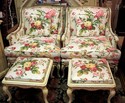 Pair, Matching French Provincial Shabby Chic Berge