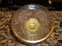 Beautiful Centerpiece Glass Bowl with Gold Rim