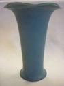 ROOKWOOD 1923 TRUMPET VASE #2736 BLUE-GREEN 