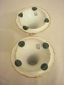 Pair French Limoges Hand-painted Candleholders - F