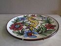 Handpainted Ceramic Plate - Birds and Florals