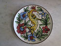 Handpainted Ceramic Plate - Birds and Florals