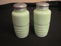 Vintage Jadite Salt and Pepper Shakers