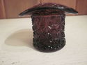 Fenton Purple Glass hat - Toothpick Holder