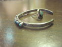 Vintage Sterling Silver & Turqoise Baby Bracelet &