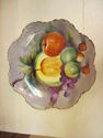 Pair of Handpainted Lefton Plates - Fruit