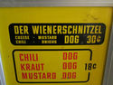 Vintage Der Wienerschnitzel Menu Sign